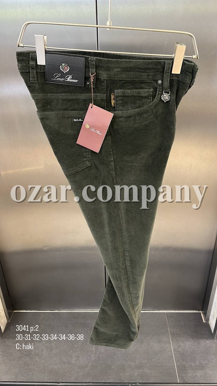 Мужские Вельветовые Джинсы Loro Piana  Мужские Вельветовые Джинсы Loro Piana
