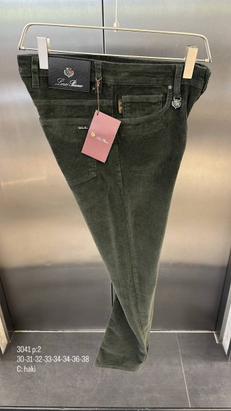 Мужские Вельветовые Джинсы Loro Piana  Мужские Вельветовые Джинсы Loro Piana