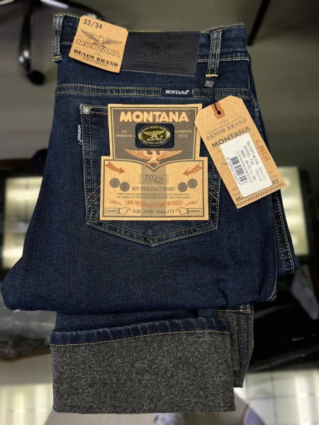 Мужские Утеплёные Джинсы Montana Мужские Утеплёные Джинсы Montana
