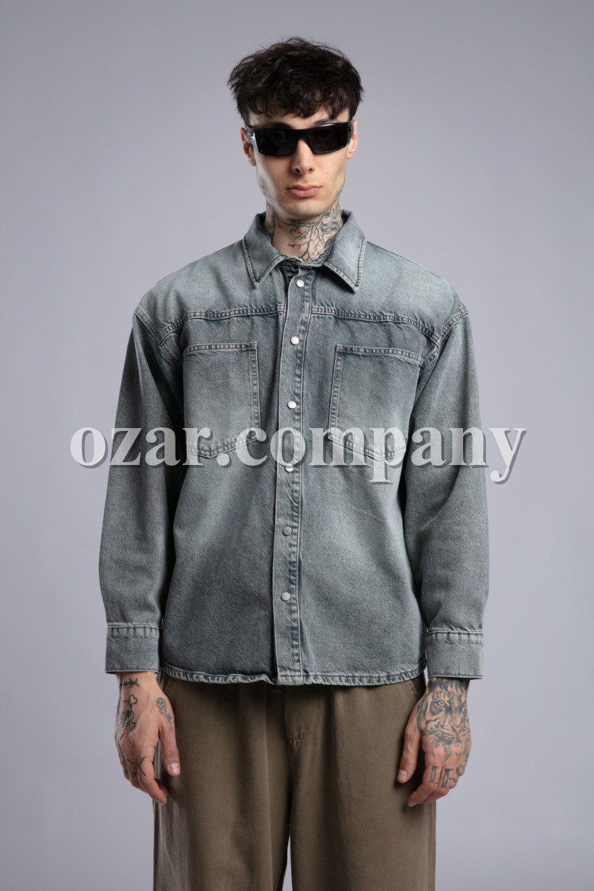 Мужская Джинсовая Рубашка Catch Мужская Джинсовая Рубашка Catch