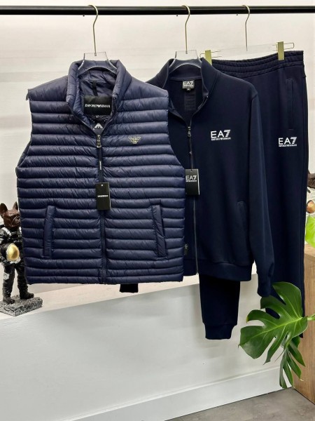 Мужской Спортивный Костюм Тройка Emporio Armani