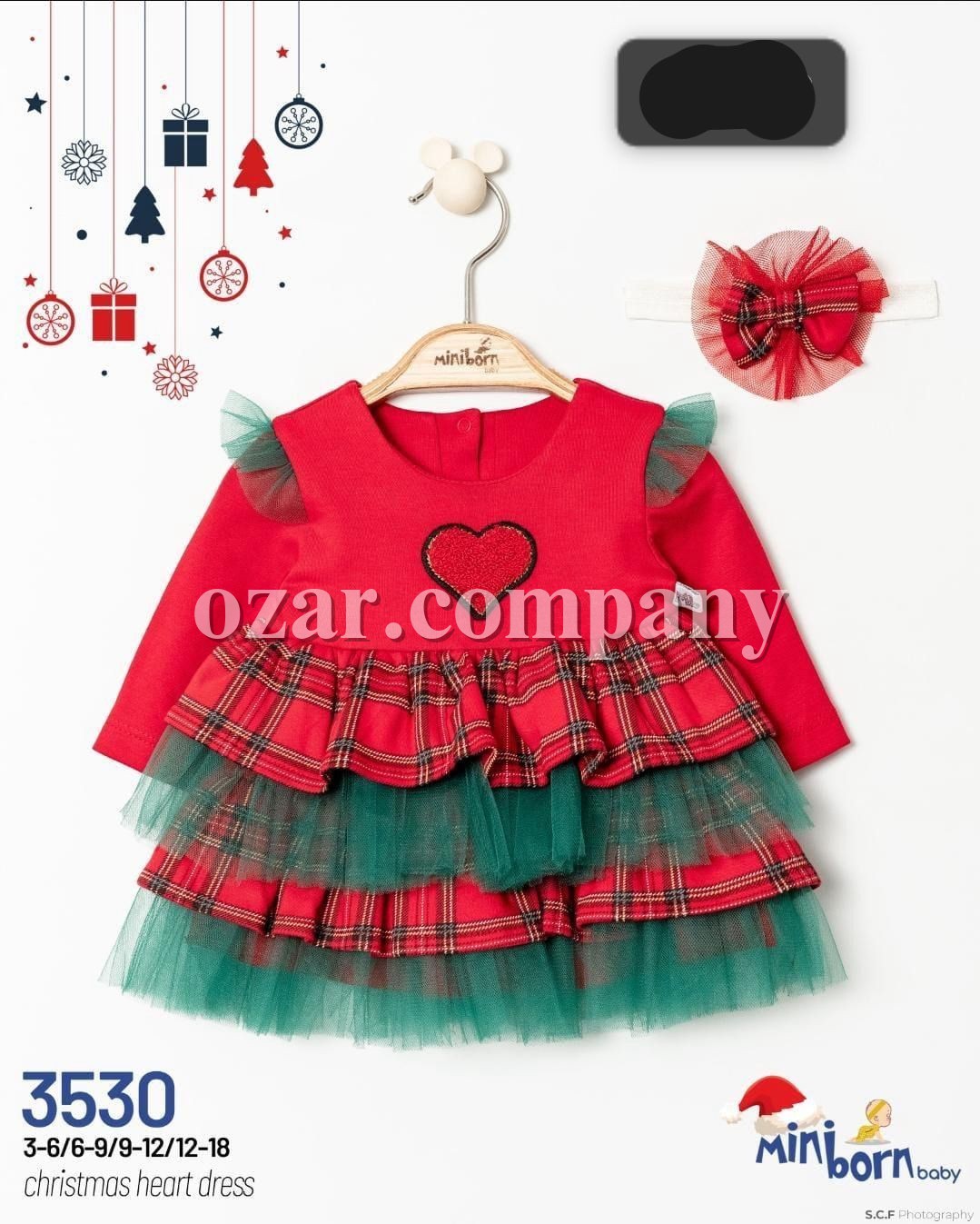 Платье Для Девочки Mini Born (3-6/6-9/9-12/12-18мес.) Платье Для Девочки Mini Born (3-6/6-9/9-12/12-18мес.)