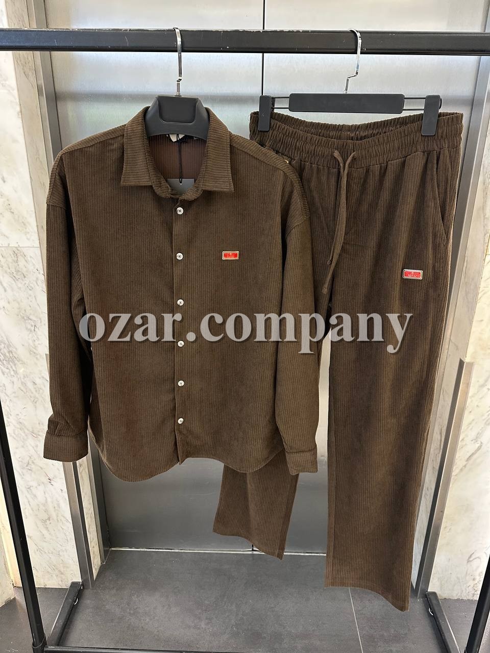 Мужской Вельветовый Костюм Gucci