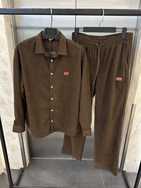 Мужской Вельветовый Костюм Gucci