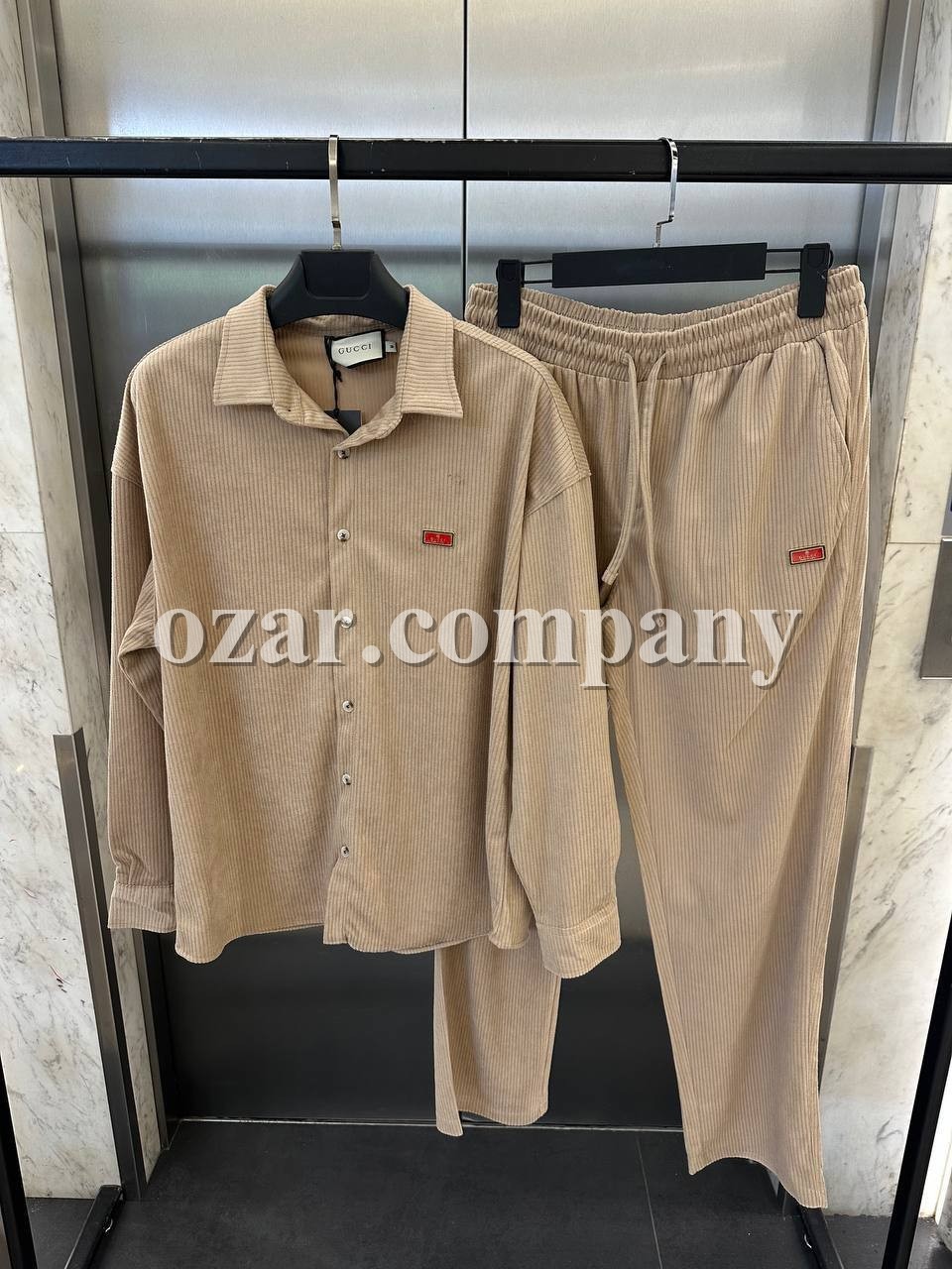 Мужской Вельветовый Костюм Gucci