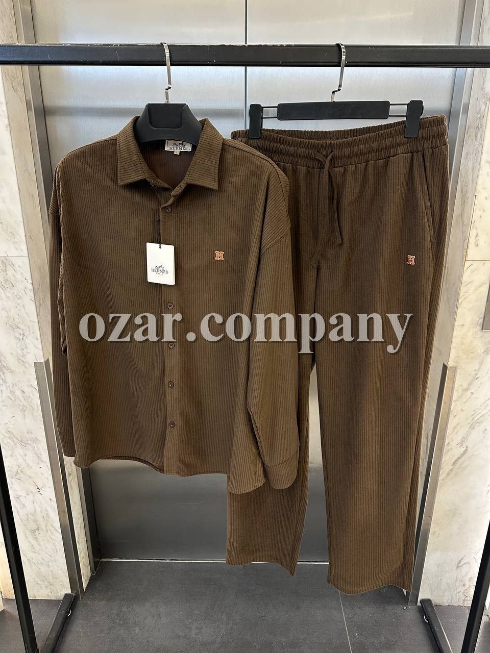 Мужской Вельветовый Костюм Hermes