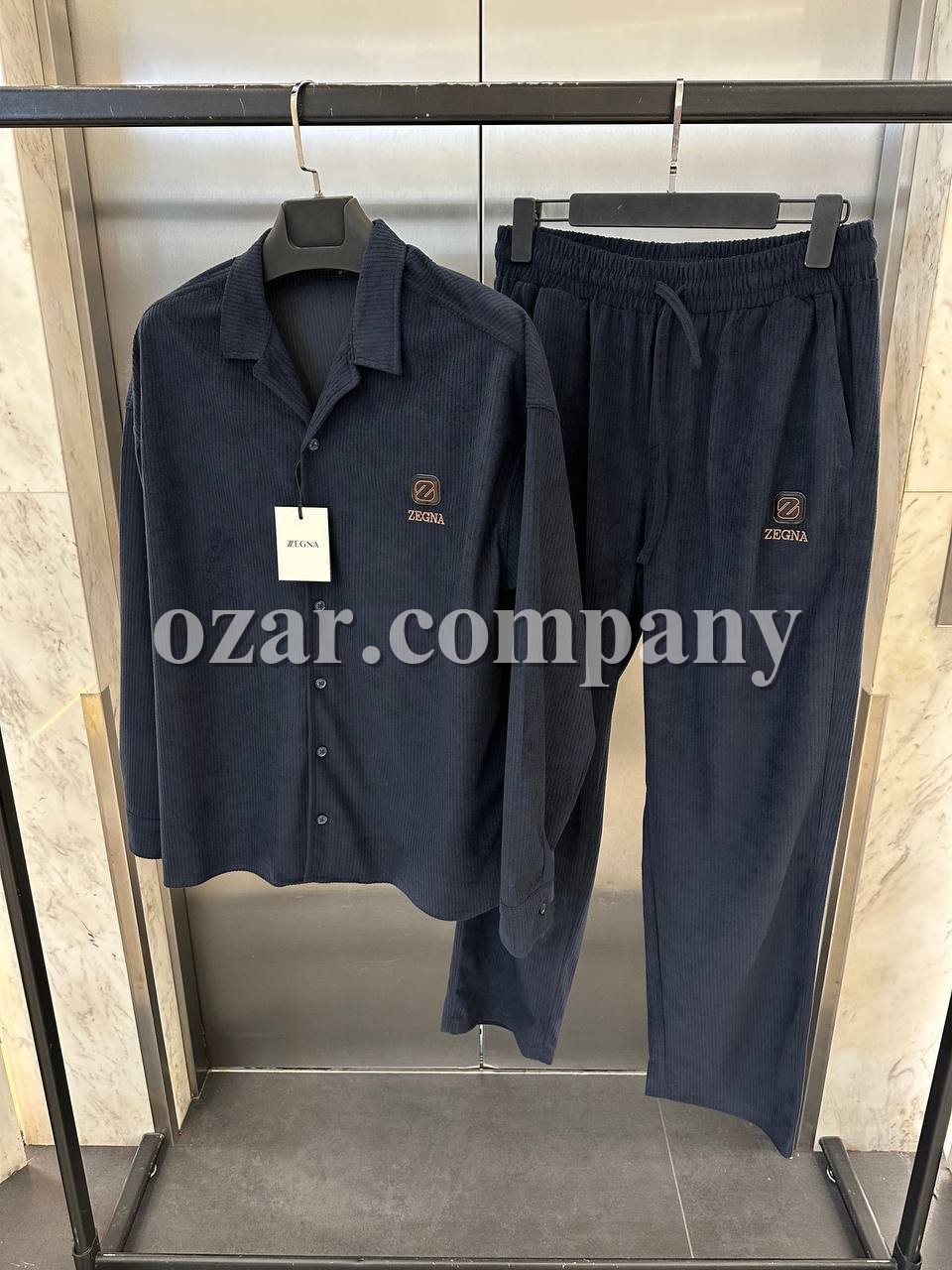 Мужской Вельветовый Костюм Zegna