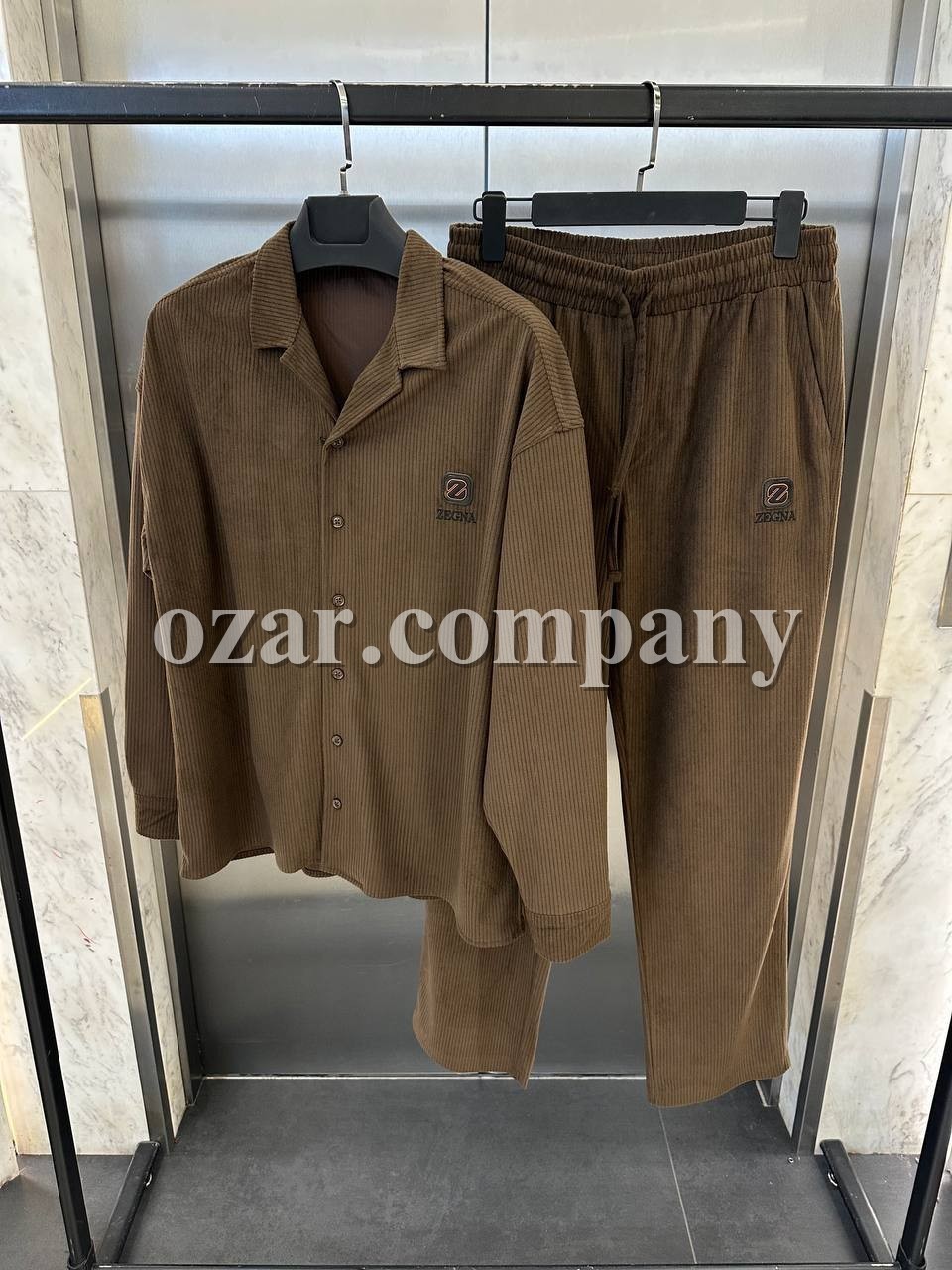 Мужской Вельветовый Костюм Zegna