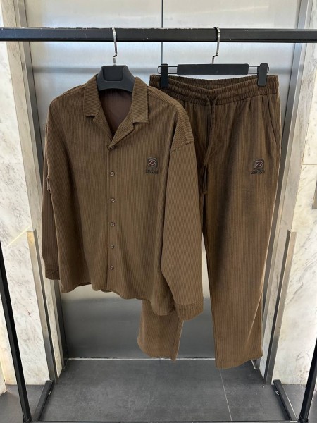 Мужской Вельветовый Костюм Zegna