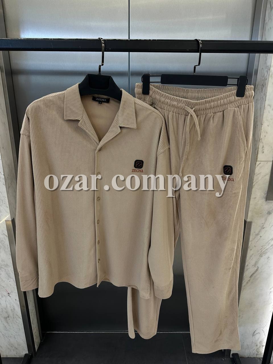 Мужской Вельветовый Костюм Zegna