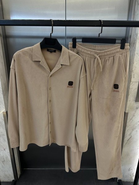 Мужской Вельветовый Костюм Zegna