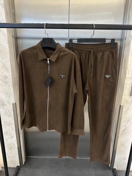 Мужской Вельветовый Костюм Prada