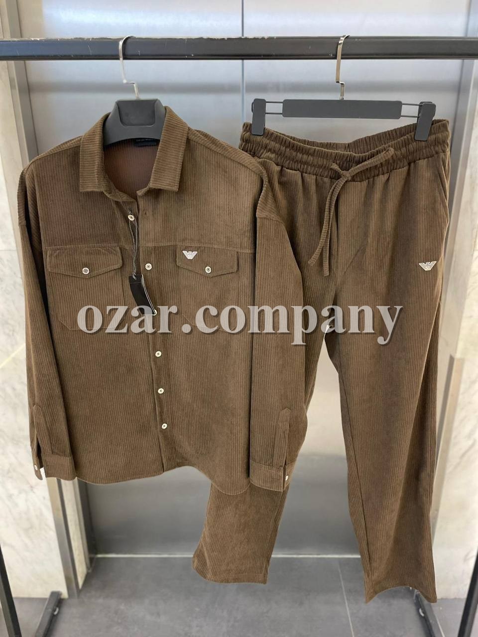 Мужской Вельветовый Костюм Emporio Armani