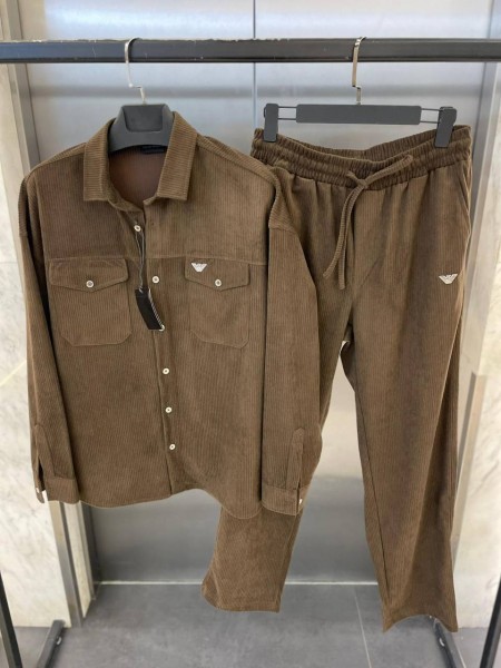 Мужской Вельветовый Костюм Emporio Armani