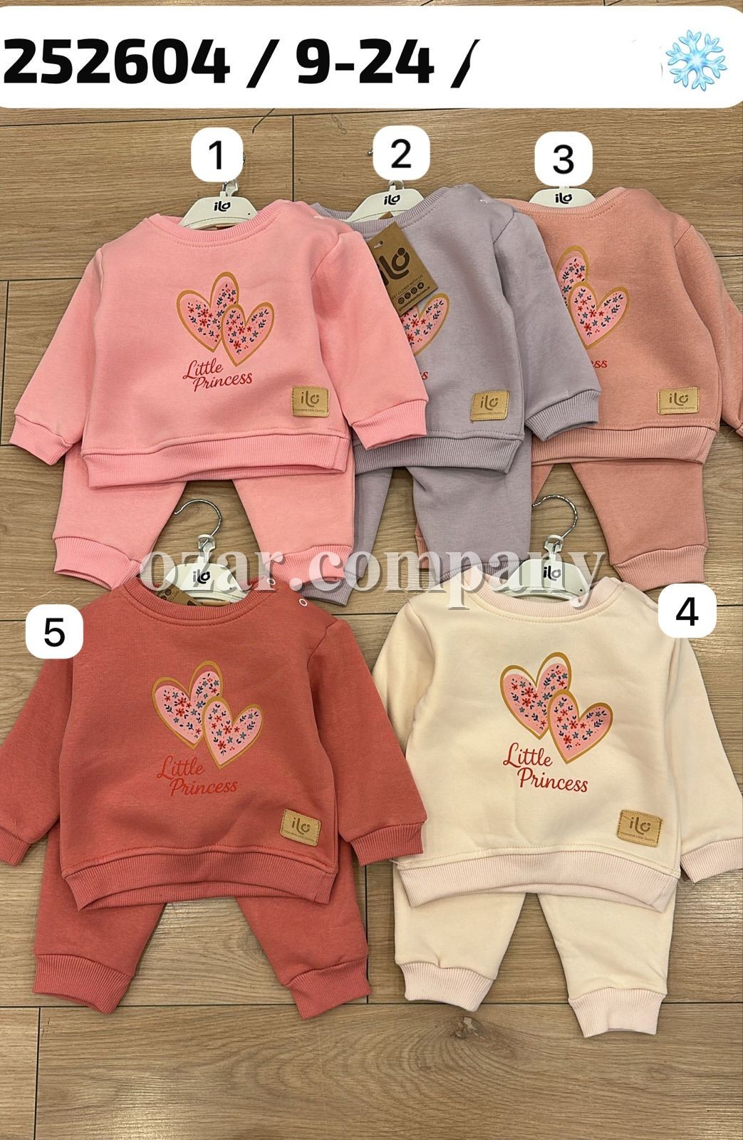 Трикотажный Костюм На Флисе Для Девочки ILO (9-12-18-24мес.)