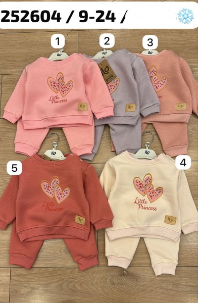 Трикотажный Костюм На Флисе Для Девочки ILO (9-12-18-24мес.)