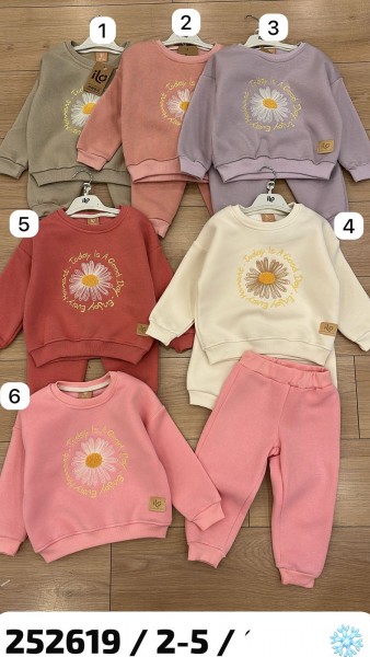 Трикотажный Костюм На Флисе Для Девочки ILO (2-3-4-5лет)