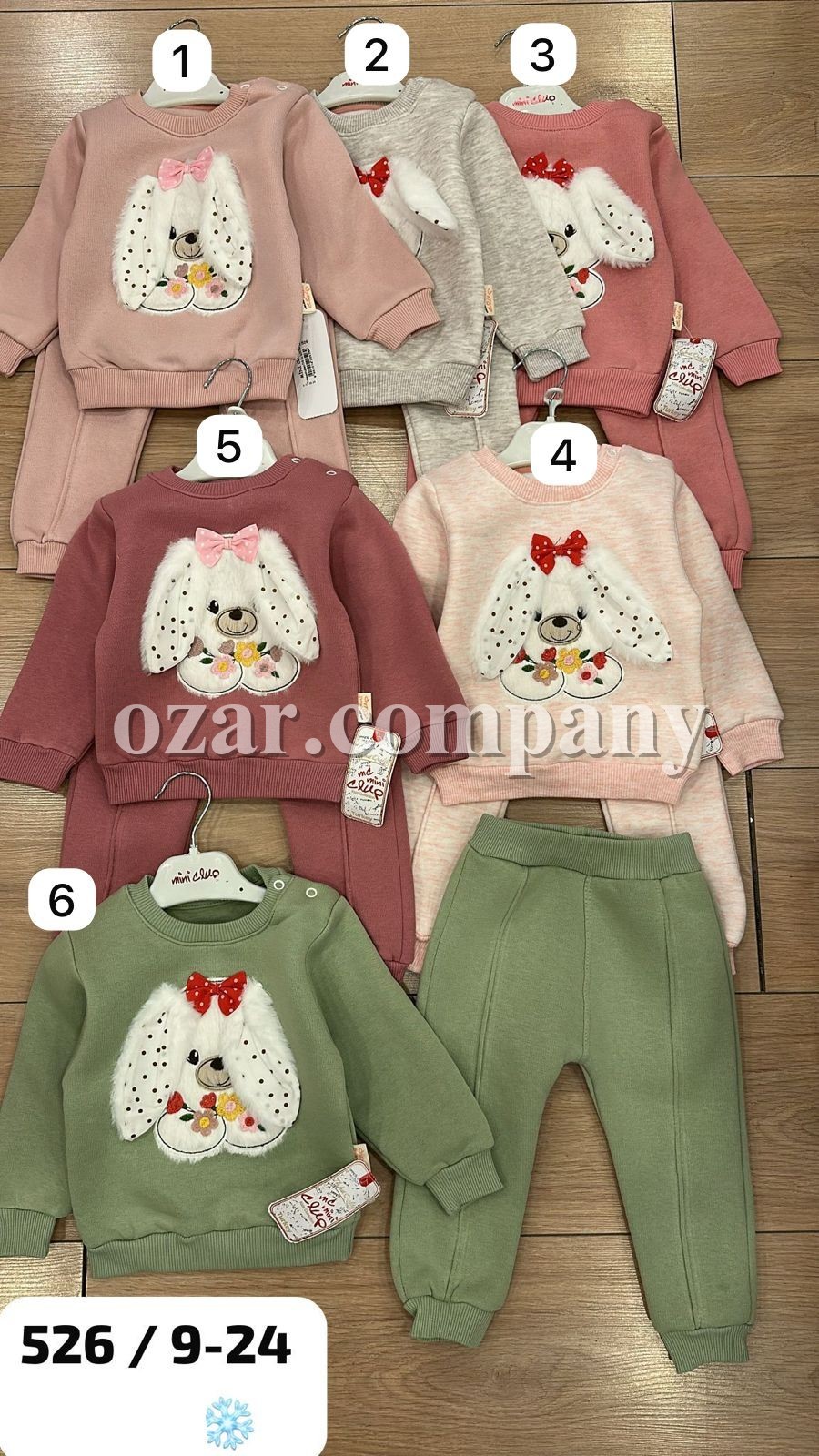 Трикотажный Костюм На Флисе Для Девочки Mini Clup (9-12-18-24мес.)