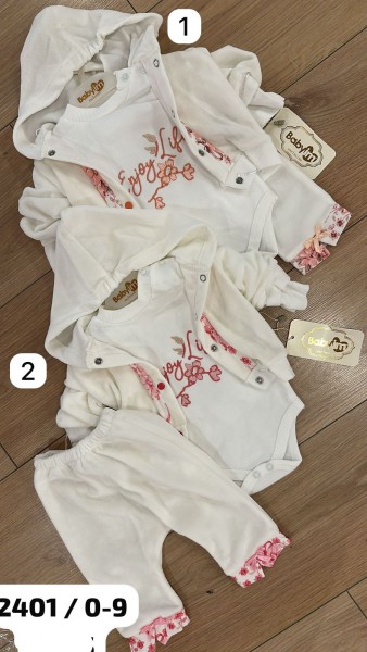 Велюровый Комплект Для Девочки Baby Im (0-3-6-9мес.)