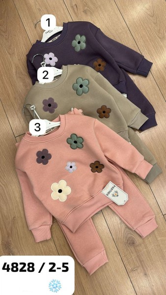 Трикотажный Костюм На Флисе Для Девочки Partner (2-3-4-5лет)