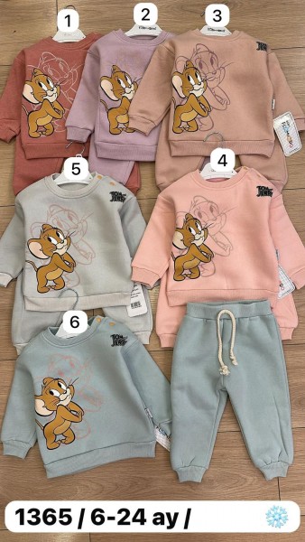 Трикотажный Костюм На Флисе Для Девочки Flamindo (6-12-18-24мес.) Трикотажный Костюм На Флисе Для Девочки Flamindo (6-12-18-24мес.)