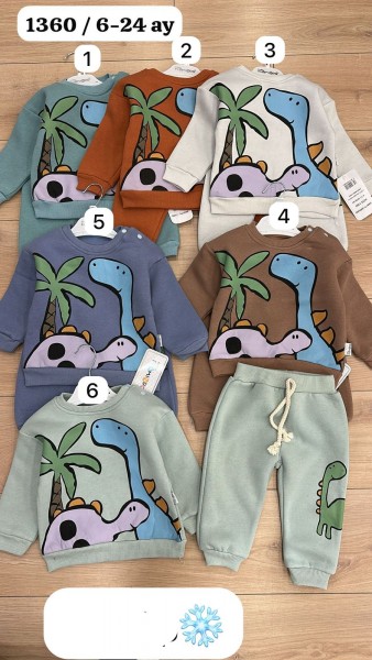 Трикотажный Костюм На Флисе Для Мальчика Flamindo (6-12-18-24мес.) Трикотажный Костюм На Флисе Для Мальчика Flamindo (6-12-18-24мес.)