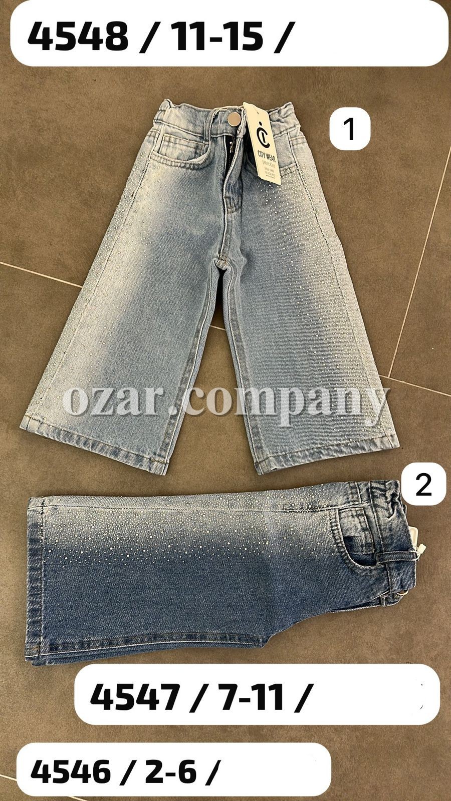 Джинсы Для Девочки City Wear (2-3-4-5-6лет) 