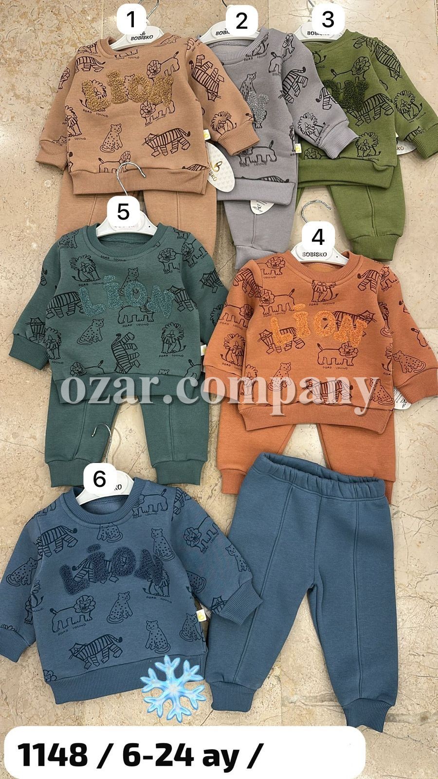 Трикотажный Костюм На Флисе Для Мальчика Bobisko (6-9-12-18-24мес.)
