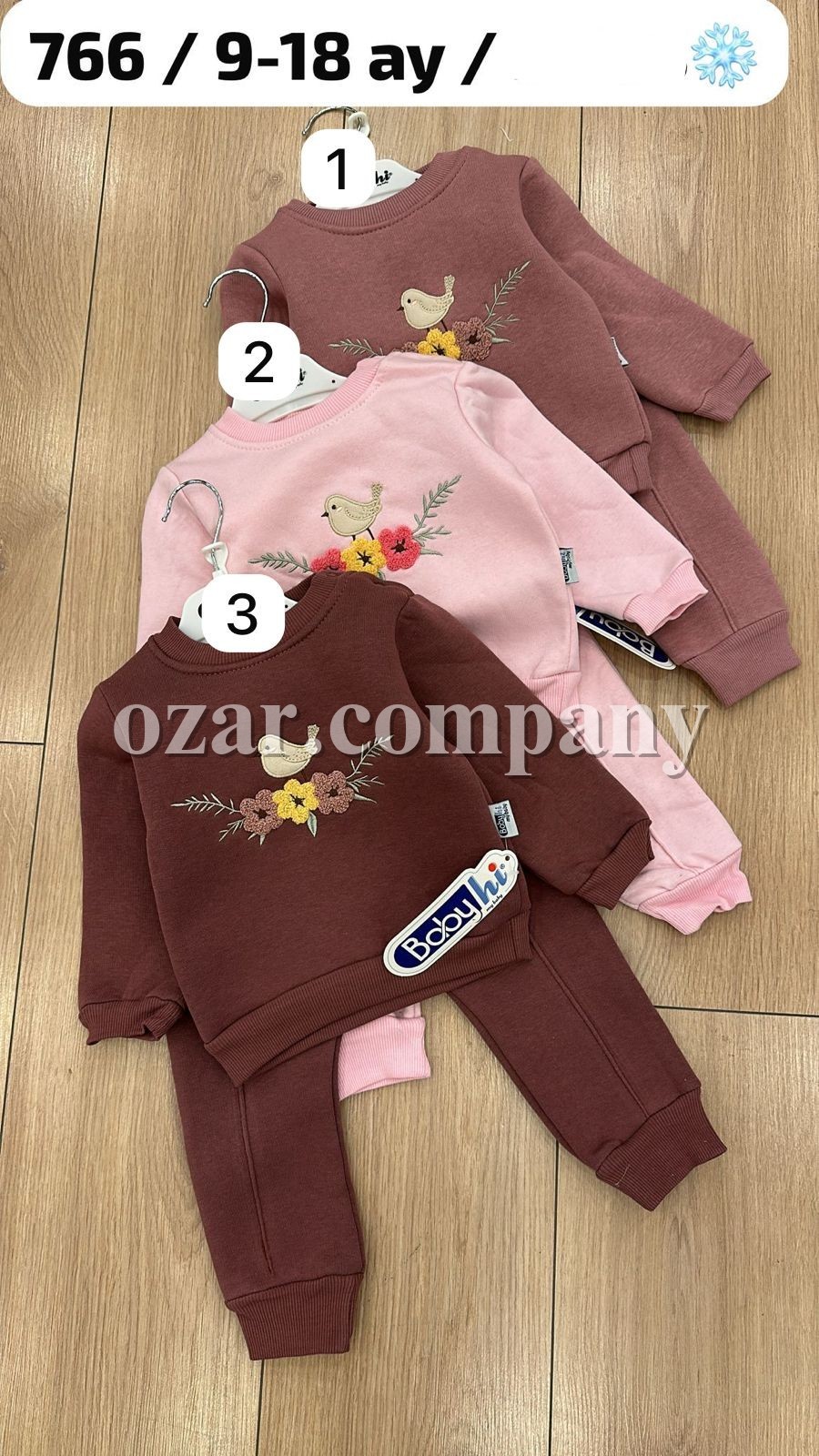 Трикотажный Костюм На Флисе Для Девочки Babyhi (9-12-18мес.)