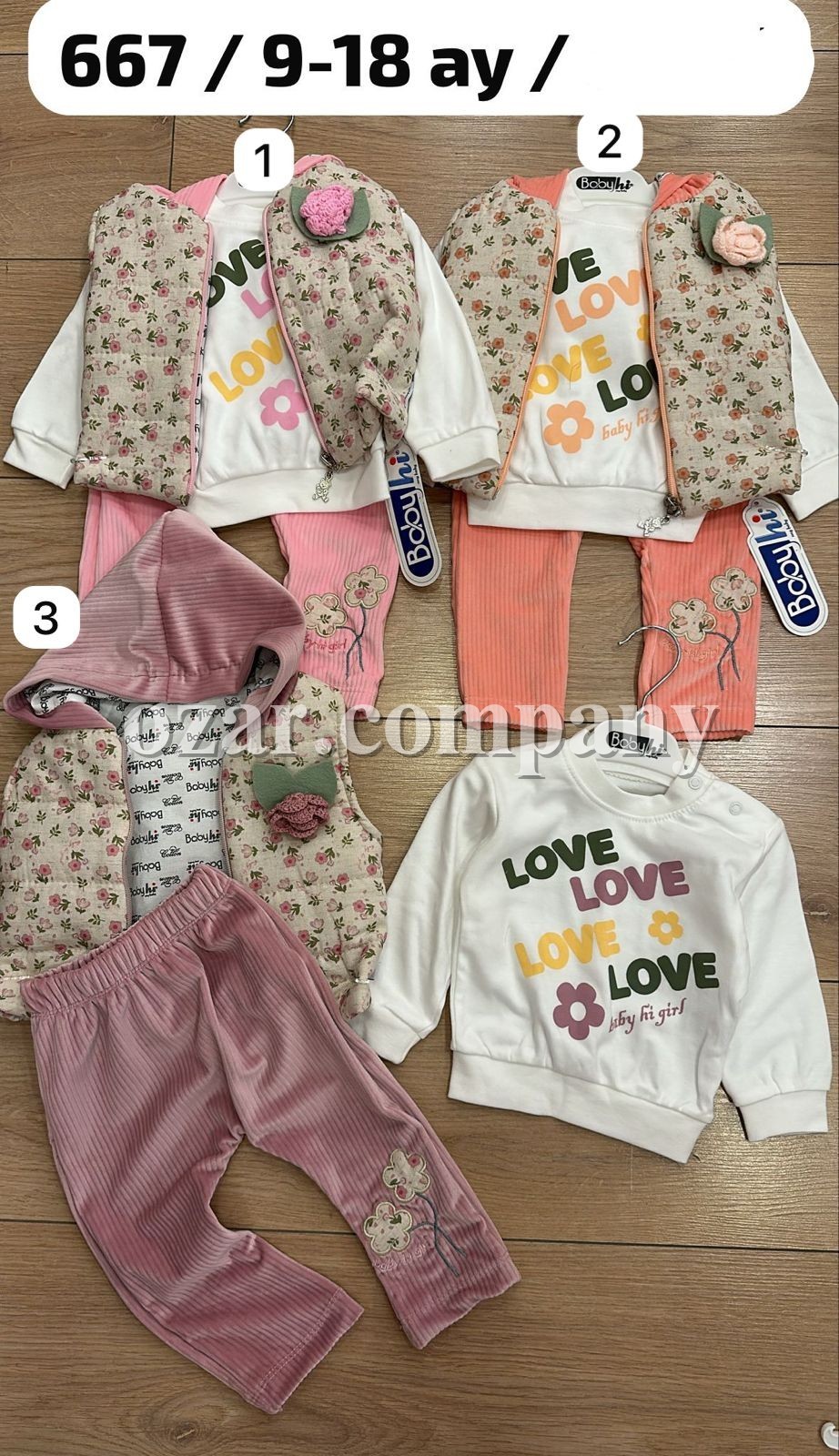 Костюм Тройка Для Девочки Babyhi (9-12-18мес.) Костюм Тройка Для Девочки Babyhi (9-12-18мес.)