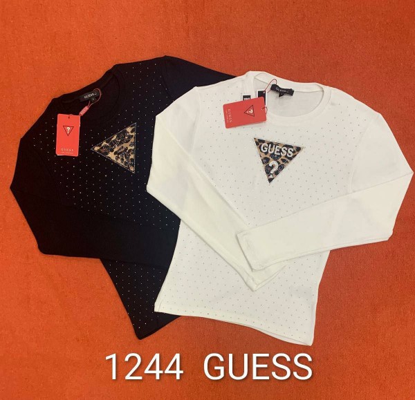 Женская Футболка На Длинный Рукав Guess
