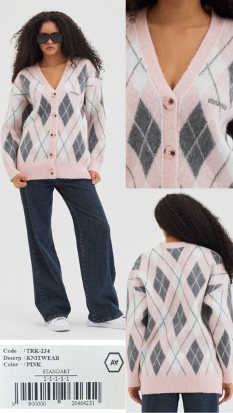 Женский Трикотажный Кардиган A.M.N.