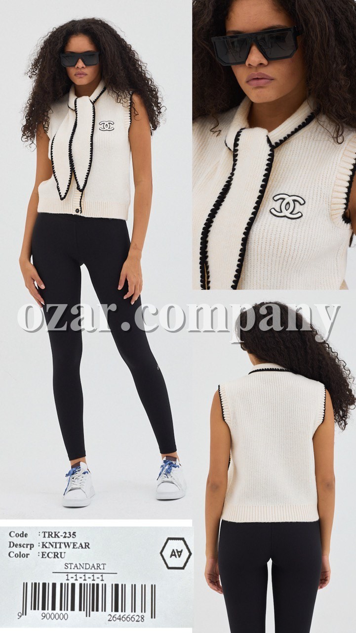 Женский Трикотажный Жилет A.M.N. Женский Трикотажный Жилет A.M.N.