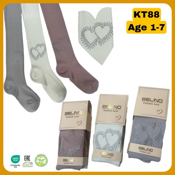 Колготы Со Стразами Для Девочки Belino (3-4лет)