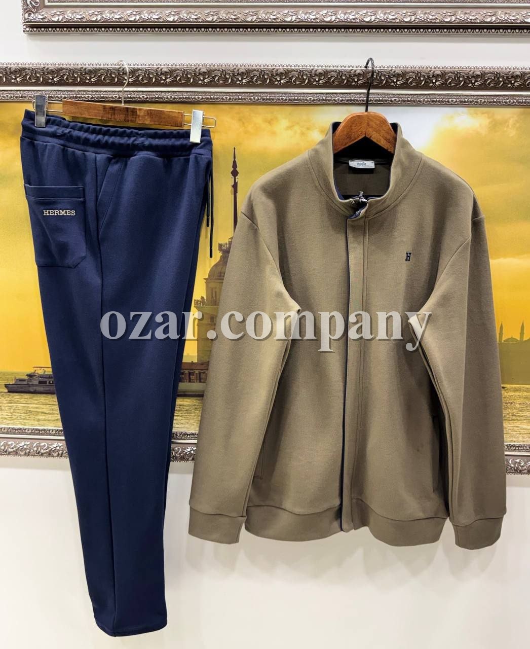 Мужской Спортивный Костюм Hermes (Большие размеры)