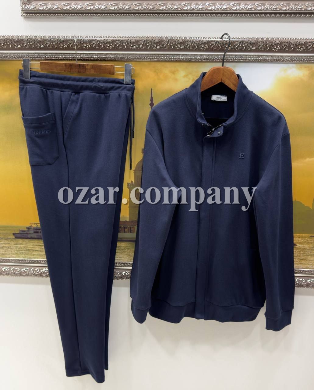 Мужской Спортивный Костюм Hermes (Большие размеры)