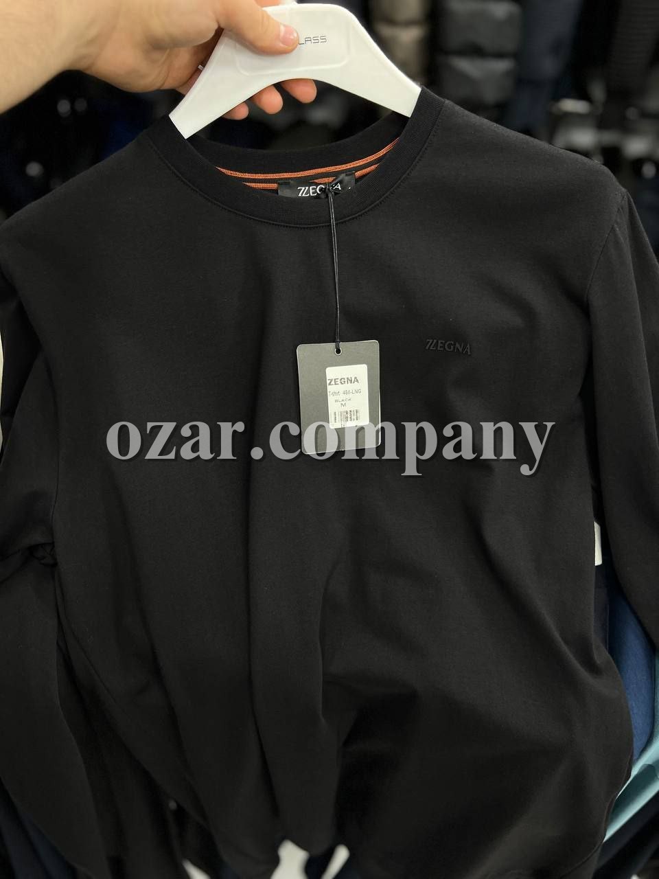 Мужская Футболка На Длинный Рукав Zegna Мужская Футболка На Длинный Рукав Zegna