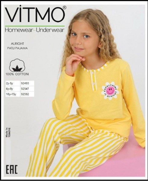 Пижама Для Девочки Vitmo (10-12-14-15лет) 