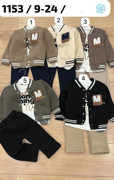 Костюм Тройка На Флисе Для Мальчика Minimal (9-12-18-24мес.) Костюм Тройка На Флисе Для Мальчика Minimal (9-12-18-24мес.)