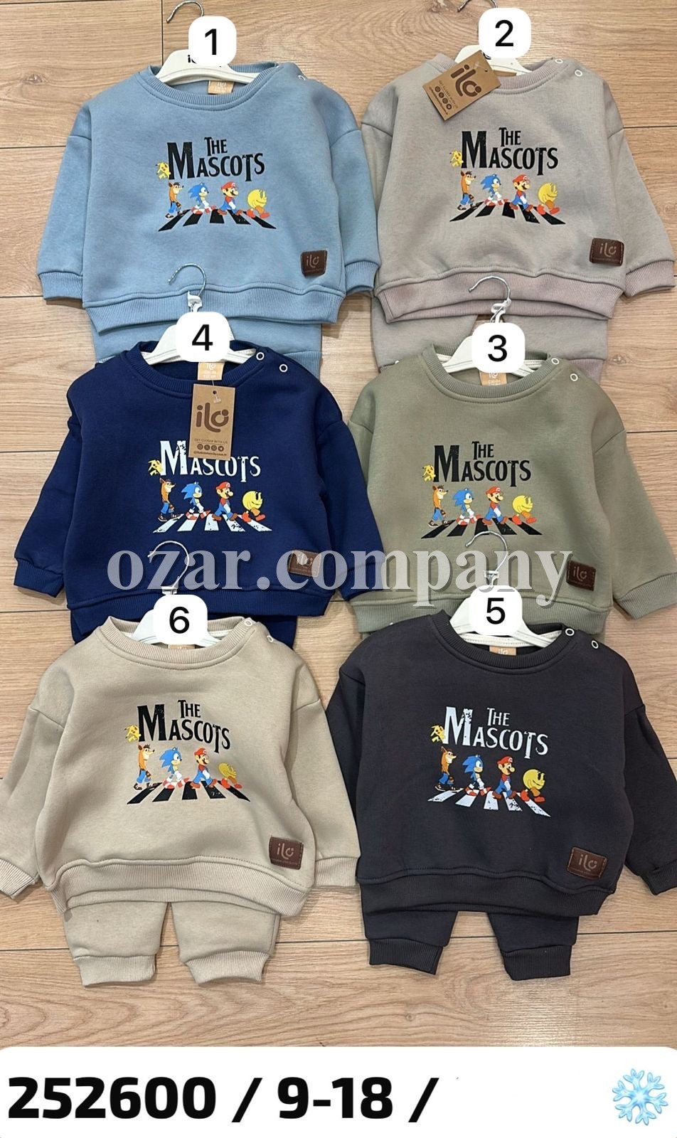 Трикотажный Костюм На Флисе Для Мальчика ILO (9-12-18мес.) Трикотажный Костюм На Флисе Для Мальчика ILO (9-12-18мес.)