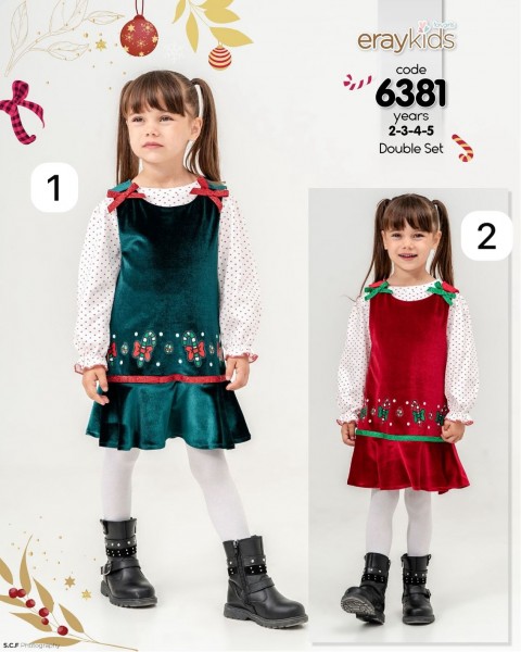Велюровый Сарафан Для Девочки Eray Kids (2-3-4-5лет)