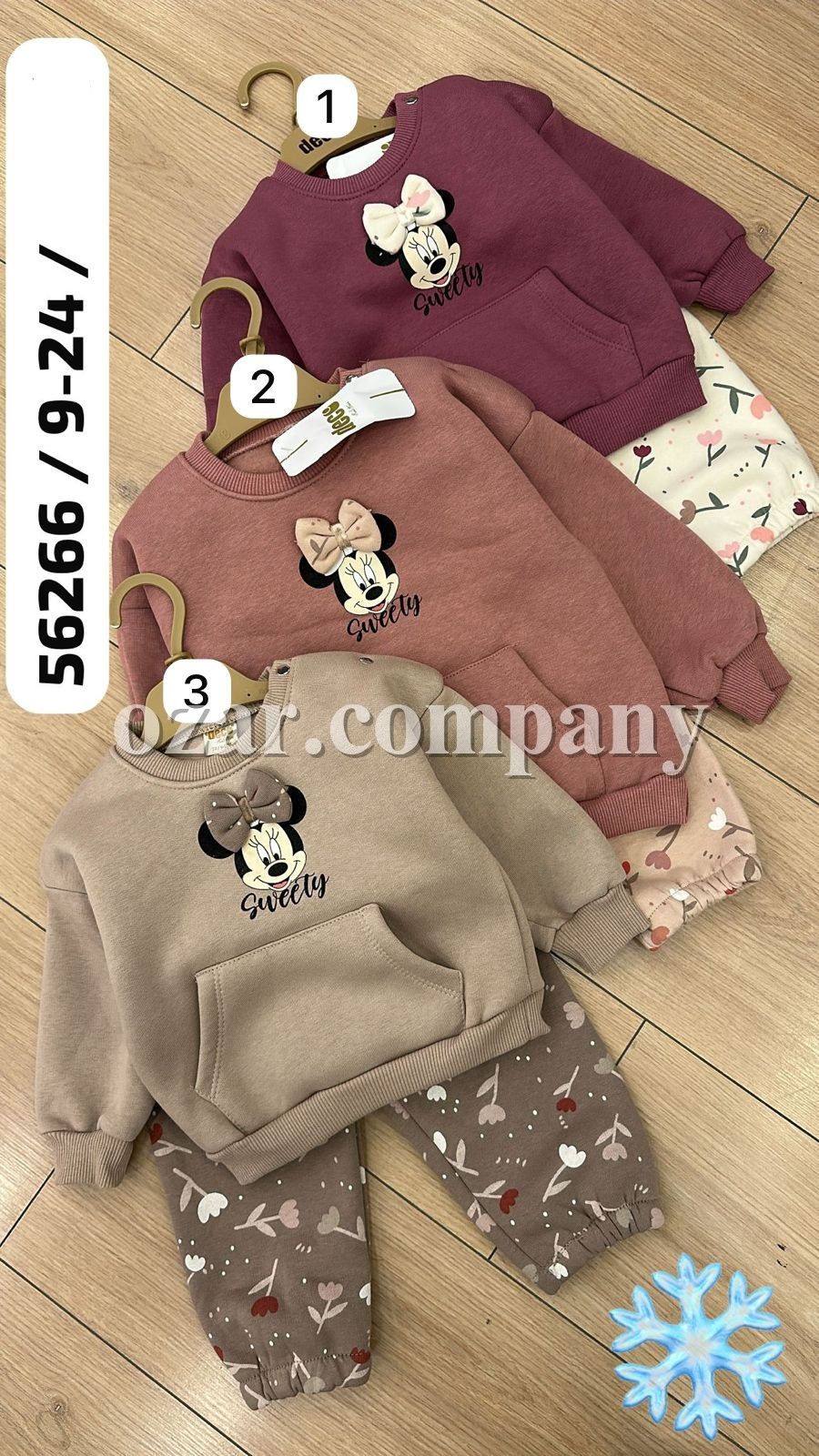 Трикотажный Костюм На Флисе Для Девочки Deco (9-12-18-24мес.) Трикотажный Костюм На Флисе Для Девочки Deco (9-12-18-24мес.)