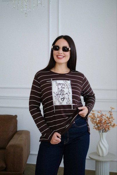 Женский Лонгслив Trikotto (Большие размеры) Женский Лонгслив Trikotto (Большие размеры)