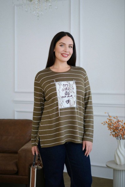 Женский Лонгслив Trikotto (Большие размеры) Женский Лонгслив Trikotto (Большие размеры)