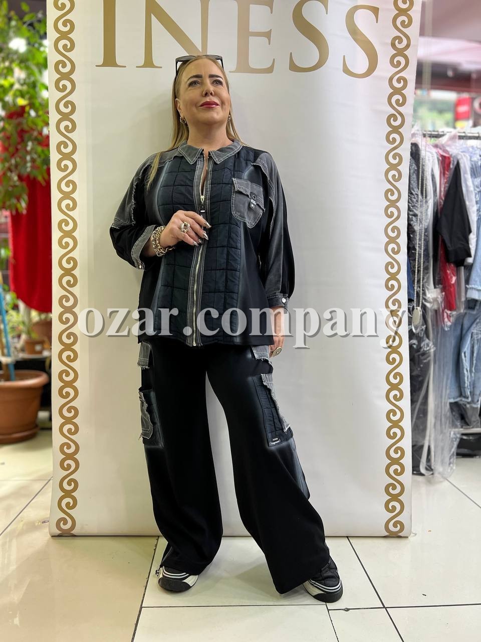 Женский Джинсовый Костюм Iness (Большие размеры)