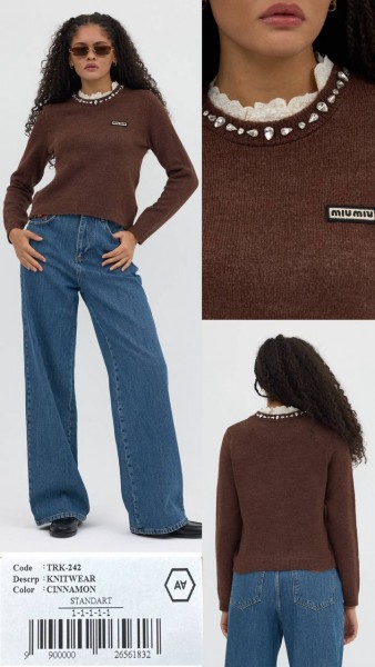 Женская Трикотажная Кофточка A.M.N.