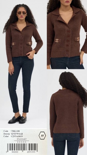 Женский Трикотажный Кардиган A.M.N. Женский Трикотажный Кардиган A.M.N.