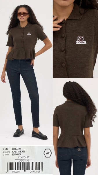 Женская Трикотажная Кофточка A.M.N. Женская Трикотажная Кофточка A.M.N.