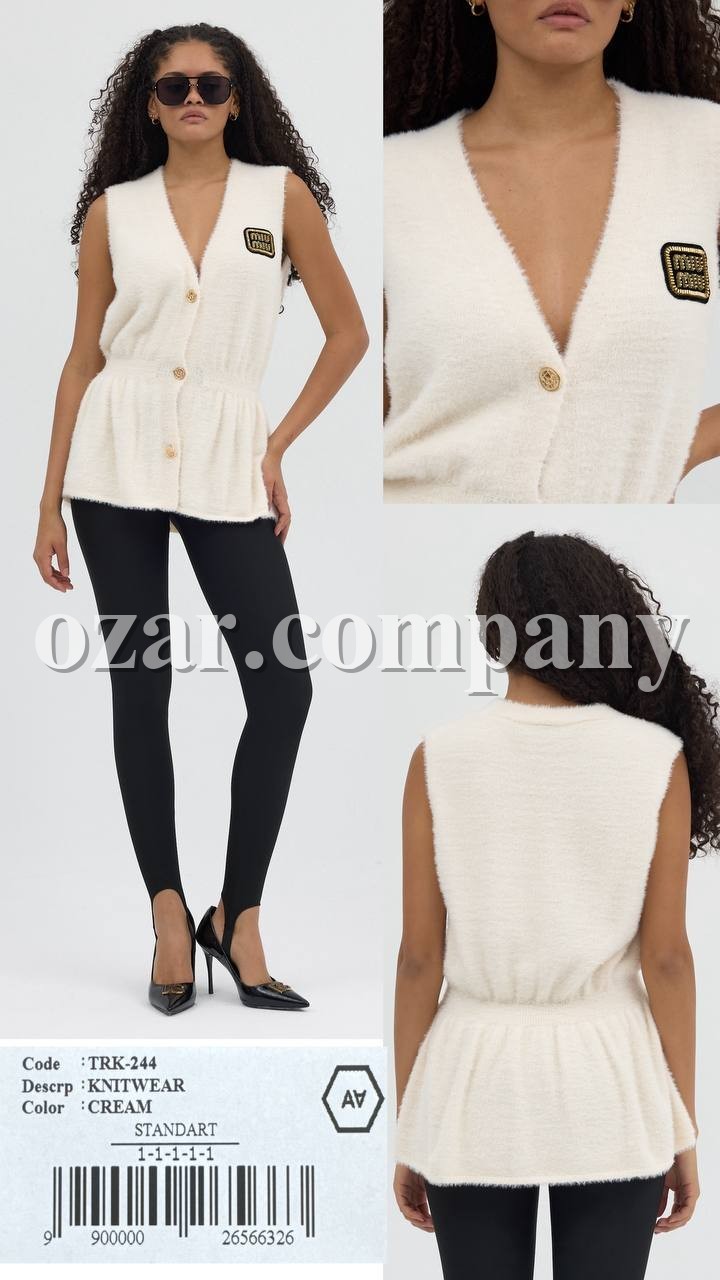 Женский Трикотажный Жилет A.M.N.