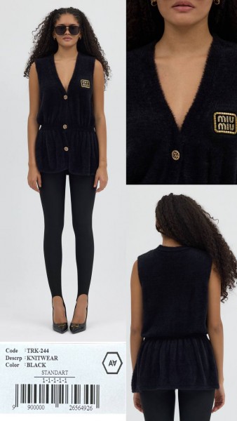 Женский Трикотажный Жилет A.M.N.